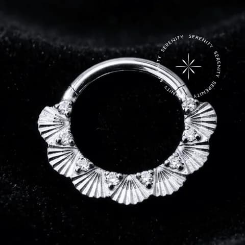 TN1947 - Argola Segmento Frontal Conchas - Titânio Grau Implante (ASTM F136)