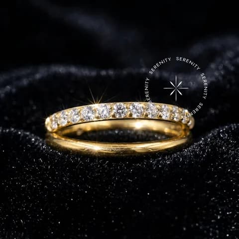 TN1083 Argola Dupla 1 Linha Cravejada Titânio PVD Gold