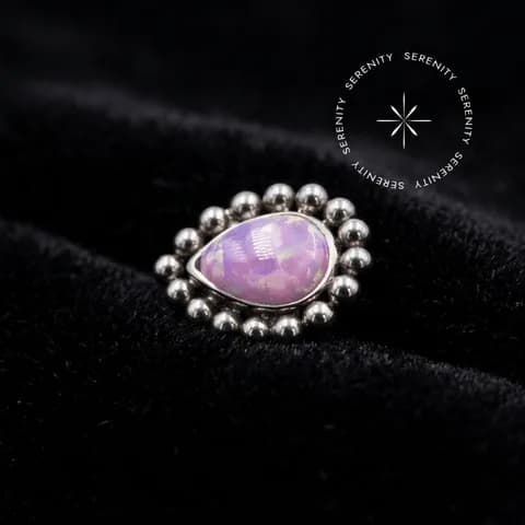 TN358 - Topo Gota Cravejado com Esferas - Titânio Grau Implante (ASTM F136)