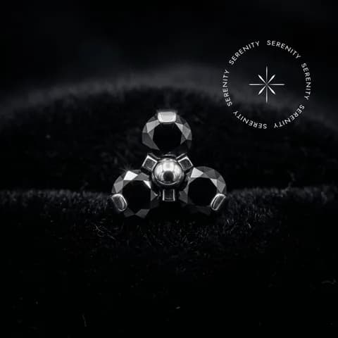 TN225 - Topo Trinity Black - Titânio Grau Implante (ASTM F136)