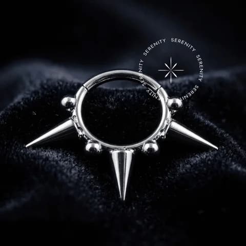 TN267 - Argola Segmento Spike Com Esferas - Titânio Grau Implante (ASTM F136)