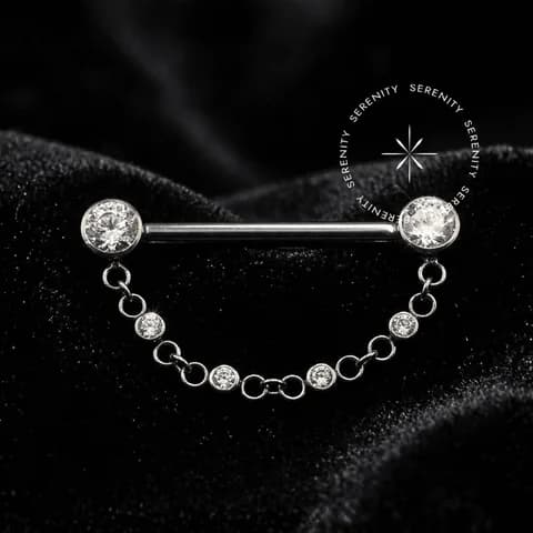 TN1125 - Nipple Flat Corrente - Titânio Grau Implante
