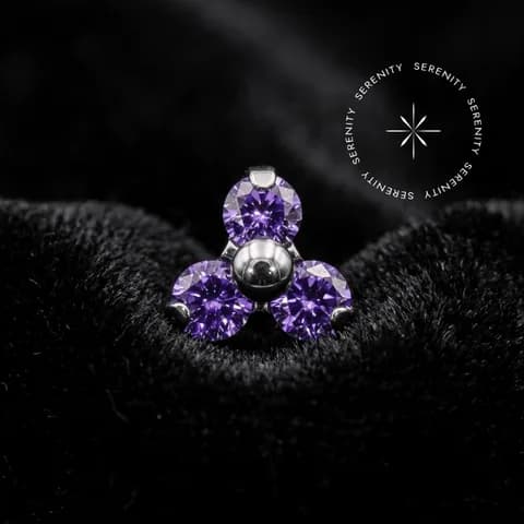 TN223 - Topo Trinity Roxa - Titânio Grau Implante (ASTM F136)