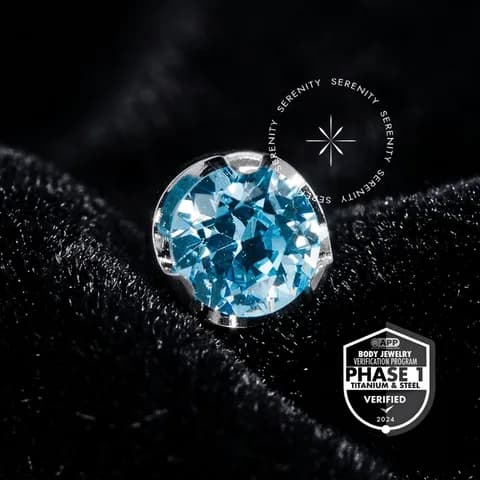 TT18 - Topo Zircônia Aqua Push Pin - Titânio Mill® ASTM F136