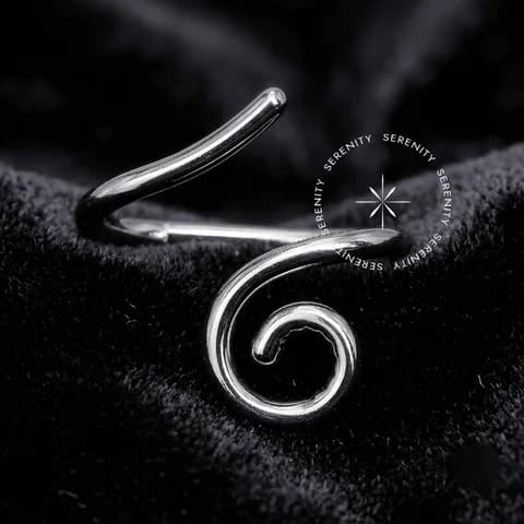 TN2072 - Argola Frontal Espiral Bridge - Titânio Grau Implante (ASTM F136)