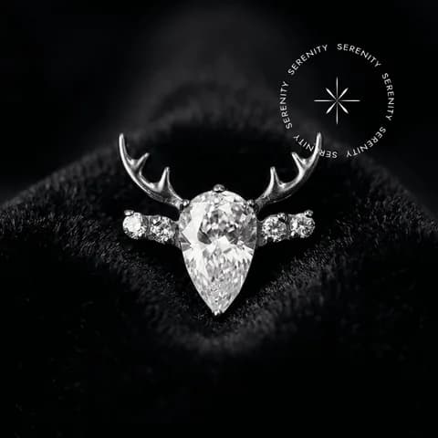 TN1177 - Topo Cravejado Rena - Titânio Grau Implante (ASTM F136)