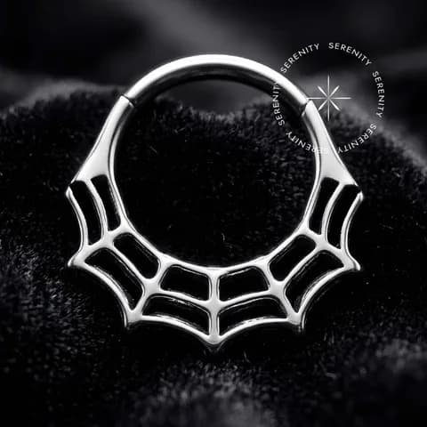 TN1369 - Argola Segmento Teia De Aranha - Titânio Grau Implante (ASTM F136)