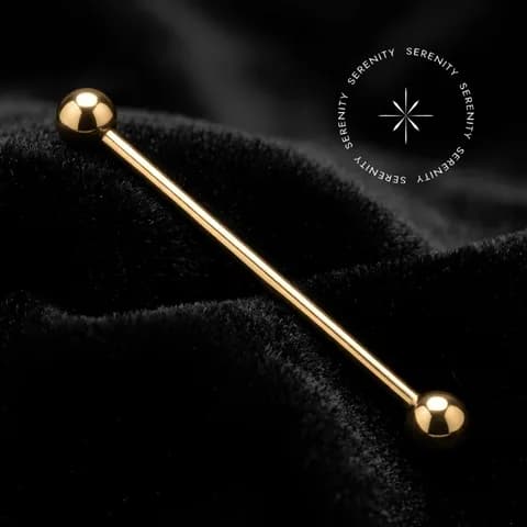 TN245 - Transversal 1.6mm - Titânio Revestido de Ouro 18k