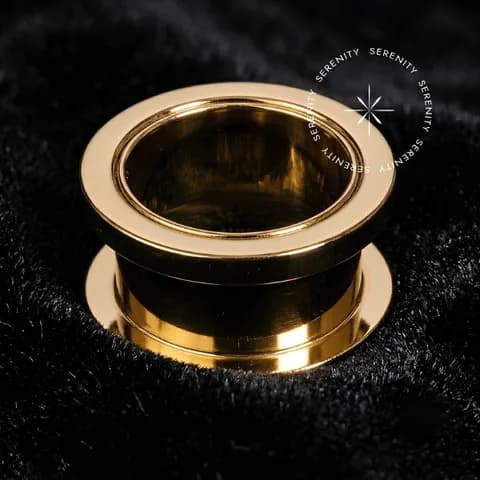 TN2160 - Alargador 20mm Rosca Externa - Titânio Revestido de Ouro 18k