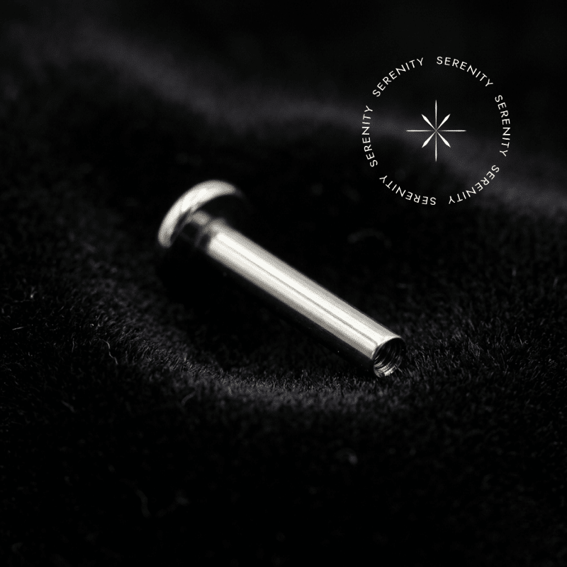 TN641 Haste Labret Push Pin Titânio F136 (Pressão/Sem Rosca)