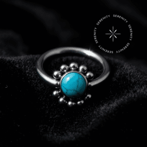 Piercing Argola Captive Cravejado em Titânio