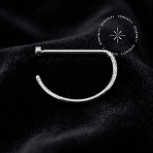 Piercing D-Ring para Nariz em Titânio