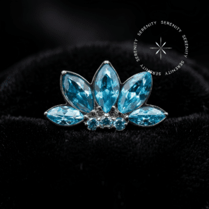 Piercing Topo Flor de Lótus em Titânio