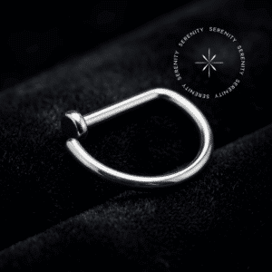 Piercing D-Ring para Nariz em Titânio