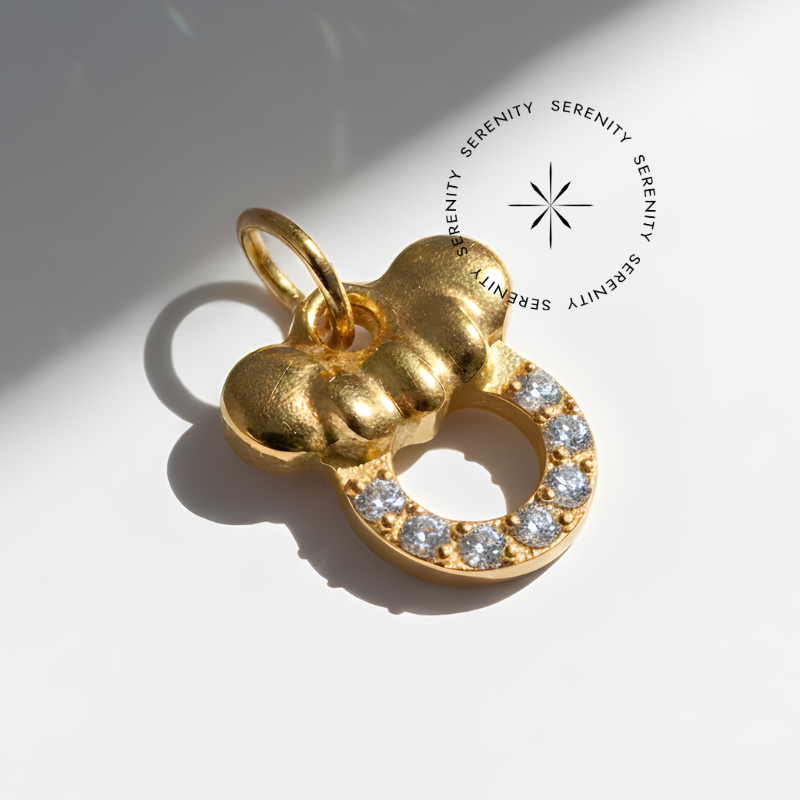 TN1925 Pingente Minnie Mouse Titanio PVD Gold