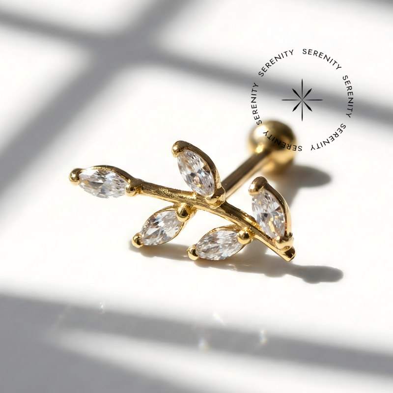 OR100 Microbell 5 Pétalas Ouro 18K - Imagem 2