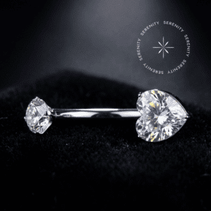 Piercing de Umbigo Coração em Titânio