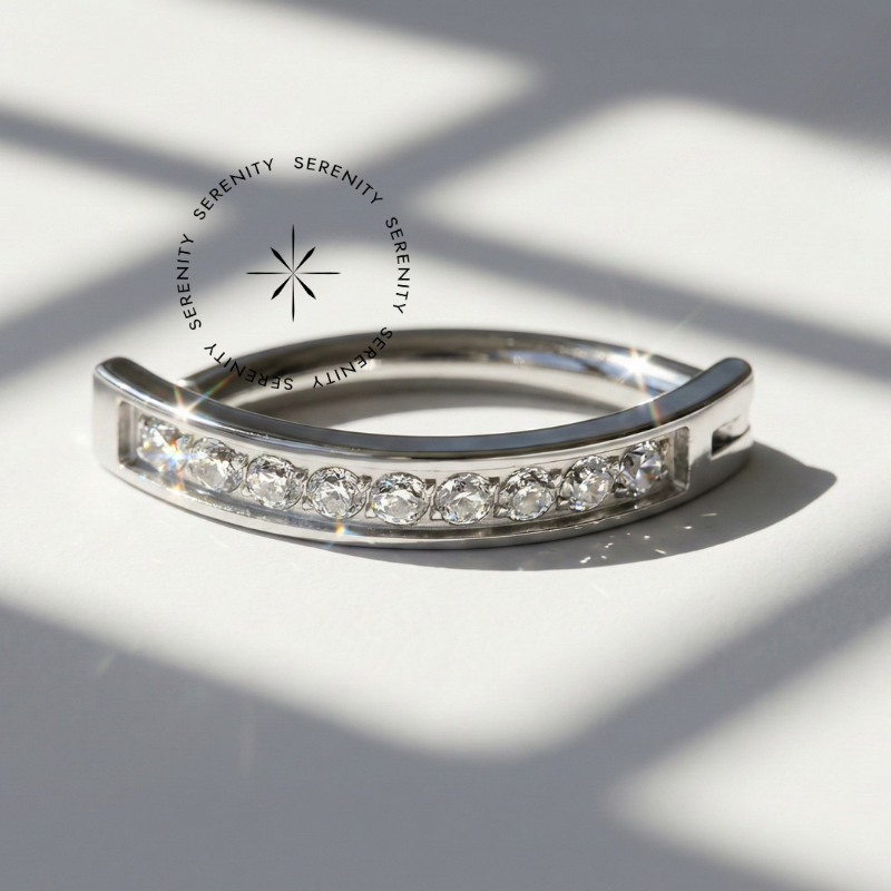 TN728 Piercing Umbigo Belly Clicker Cravejado Titânio ASTM F136