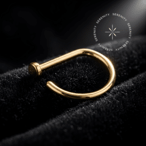 Piercing de Nariz Argola D-Ring em Titânio