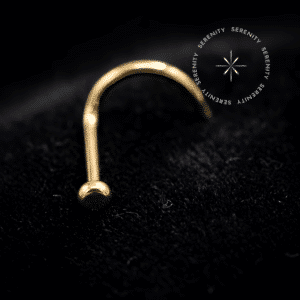Piercing Nostril de Nariz em Titânio Dourado