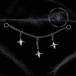 Piercing Corrente Estrela em Titânio