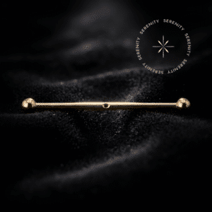 Piercing Transversal Base com Rosca em Titânio