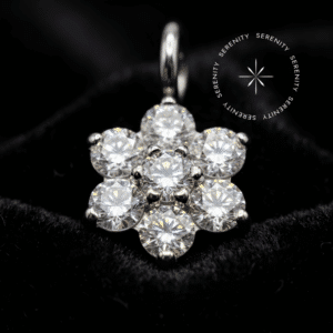 Piercing Pingente de Flor em Titânio