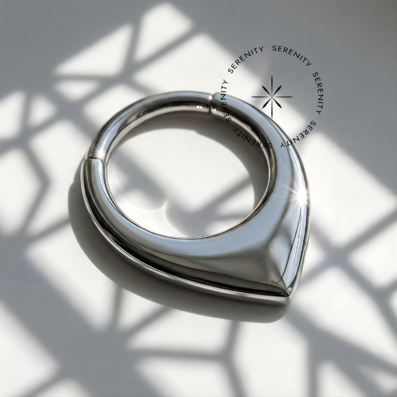 TN1279 Argola Gota Frontal Titânio ASTM F-136