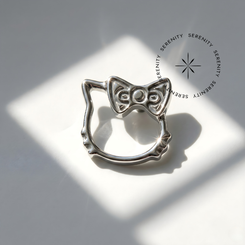 TN1825 Piercing Topo Hello Kitty Titânio ASTM F-136