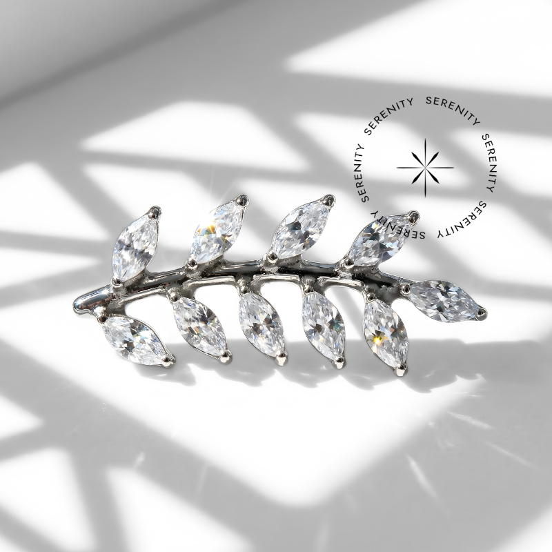 TN1308 Piercing Topo Galho 10 Pétalas Titânio ASTM F-136 - Imagem 2