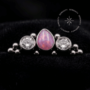 Piercing Topo Cluster em Titânio