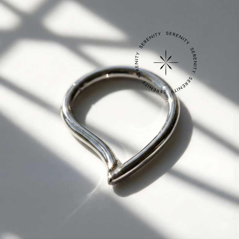 TN1397 Argola Gota Vazada Titânio ASTM F-136