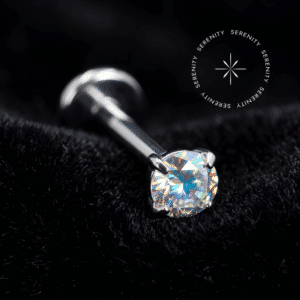 Piercing Topo Cravejado em Titânio