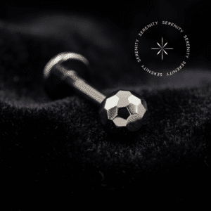 Piercing Microbell Curvo em Titânio