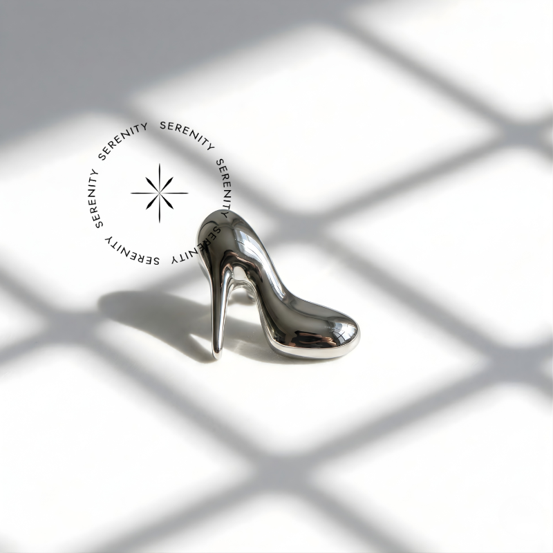 TN977 Piercing Topo Sapatinho Salto Titânio ASTM F136