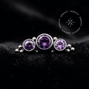 Piercing Topo para Orelha em Titânio