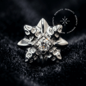 Piercing Topo Flor de Lótus em Titânio