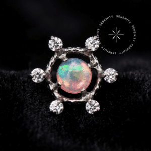 Piercing Topo para Orelha em Titânio