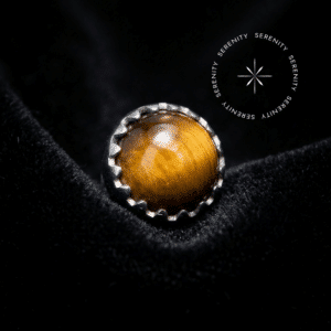 Piercing Topo Olho de Tigre em Titânio