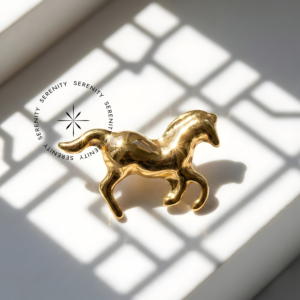 Piercing Topo Cavalinho Titânio e Ouro 18k