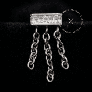 Piercing Topo Correntes em Titânio