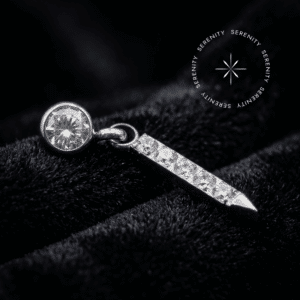 Piercing Topo para Cartilagem em Titânio