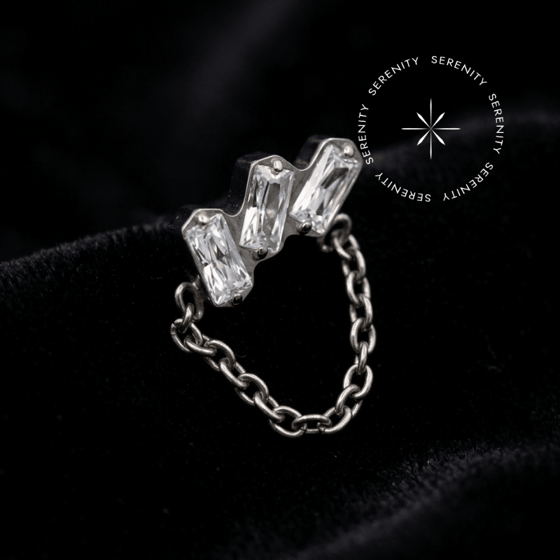 Piercing Topo para Orelha em Titânio