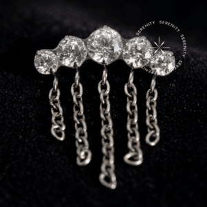 Piercing Topo Cluster em Titânio