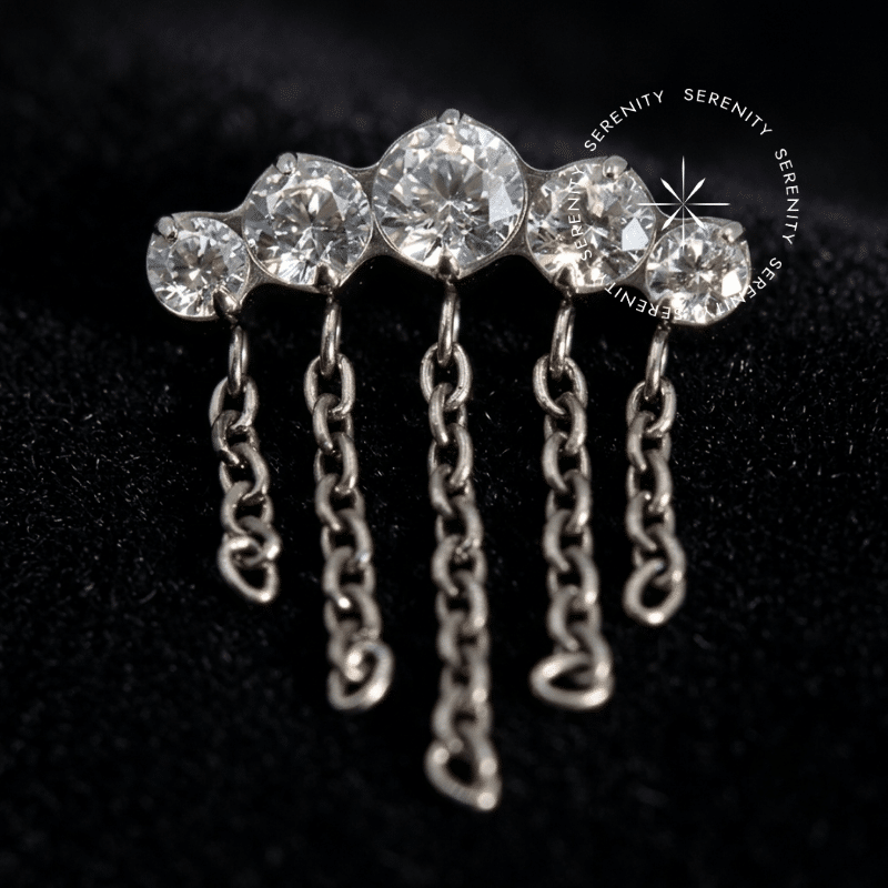 Piercing Topo Cluster em Titânio