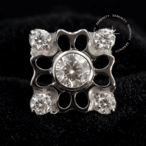 Piercing Topo Quadrado em Titânio