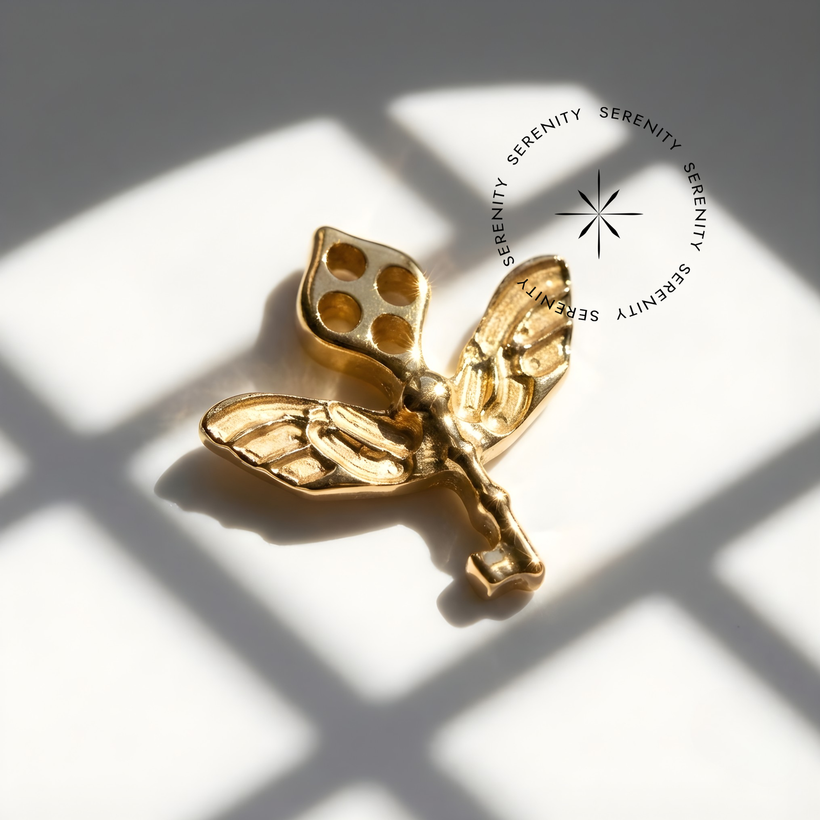 TN1779 Piercing Topo Chave Portal Harry Potter Titânio e Ouro 18k