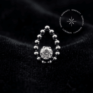 Piercing Topo Gota em Titânio
