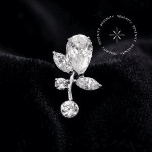 Piercing Topo Flor Gota em Titânio