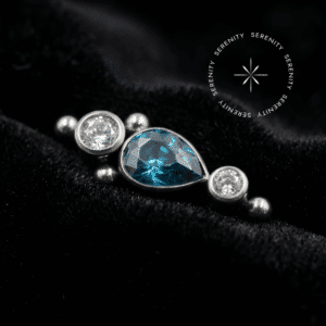 Piercing Topo Gota Central em Titânio
